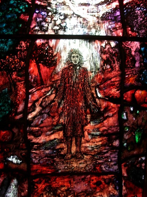 Stained glass  at Hereford Cathedral   Thomas Traherne window by Tomm Denny and installed in 2007. photo credit: Pam Fray CC by SA 2.0