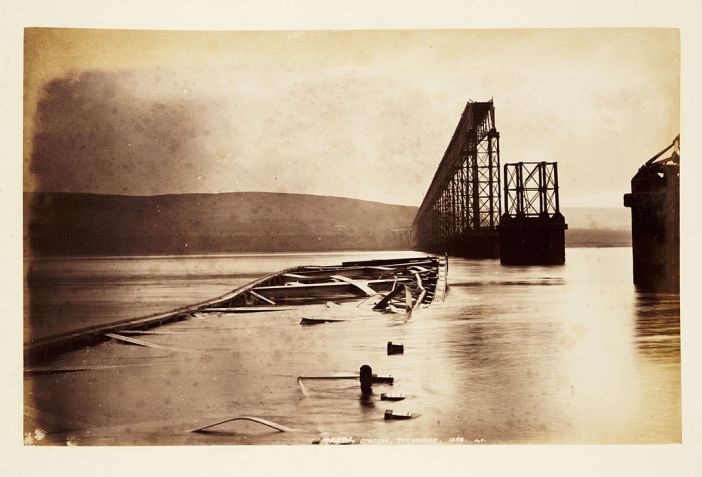 Fallen girders, Tay Bridge Scotland