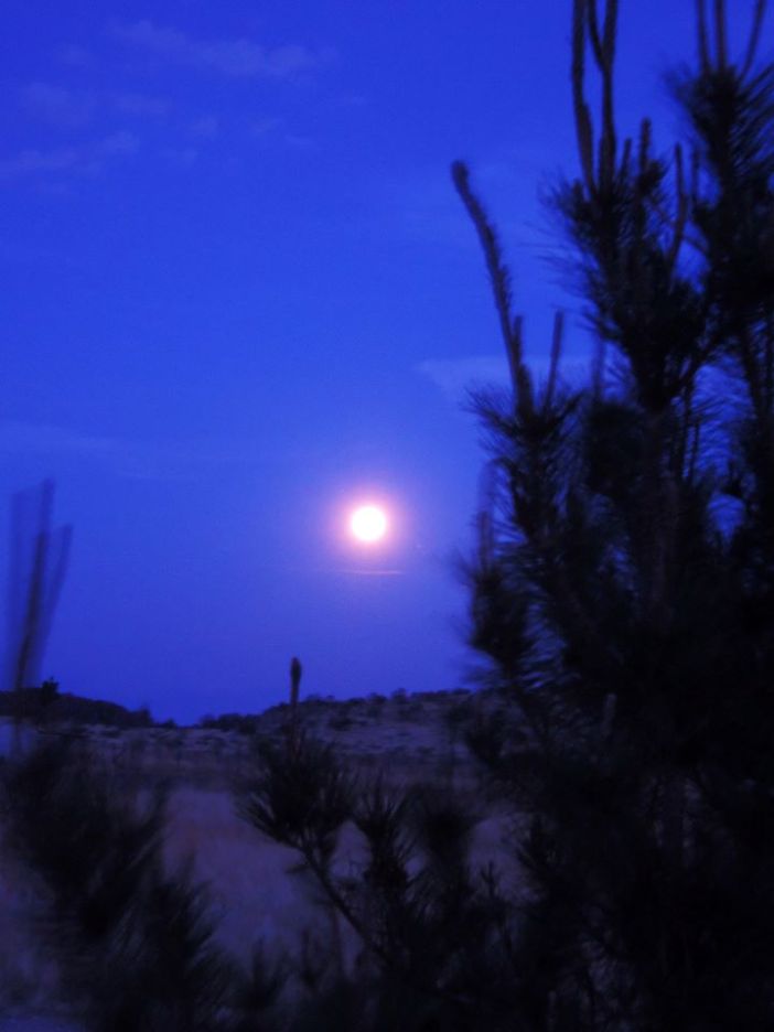 Moonrise over Mano Prieto photo courtesy of John M. Jennings, 2013