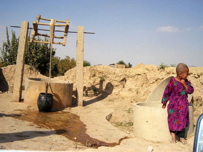 A dug well in a village in Faryab Province, Afghanistan. 