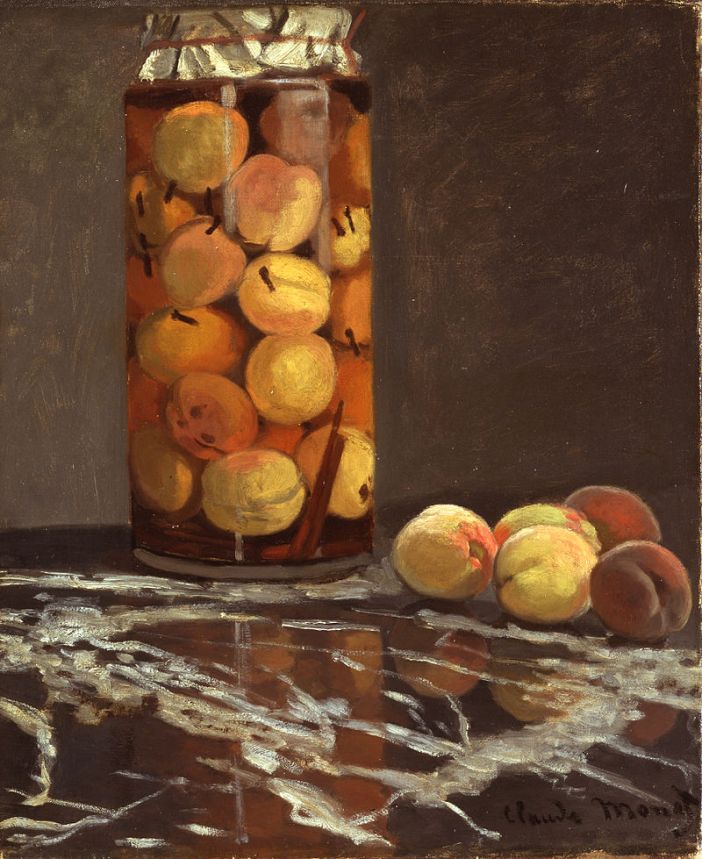 Claude Monet, A jar of peaches